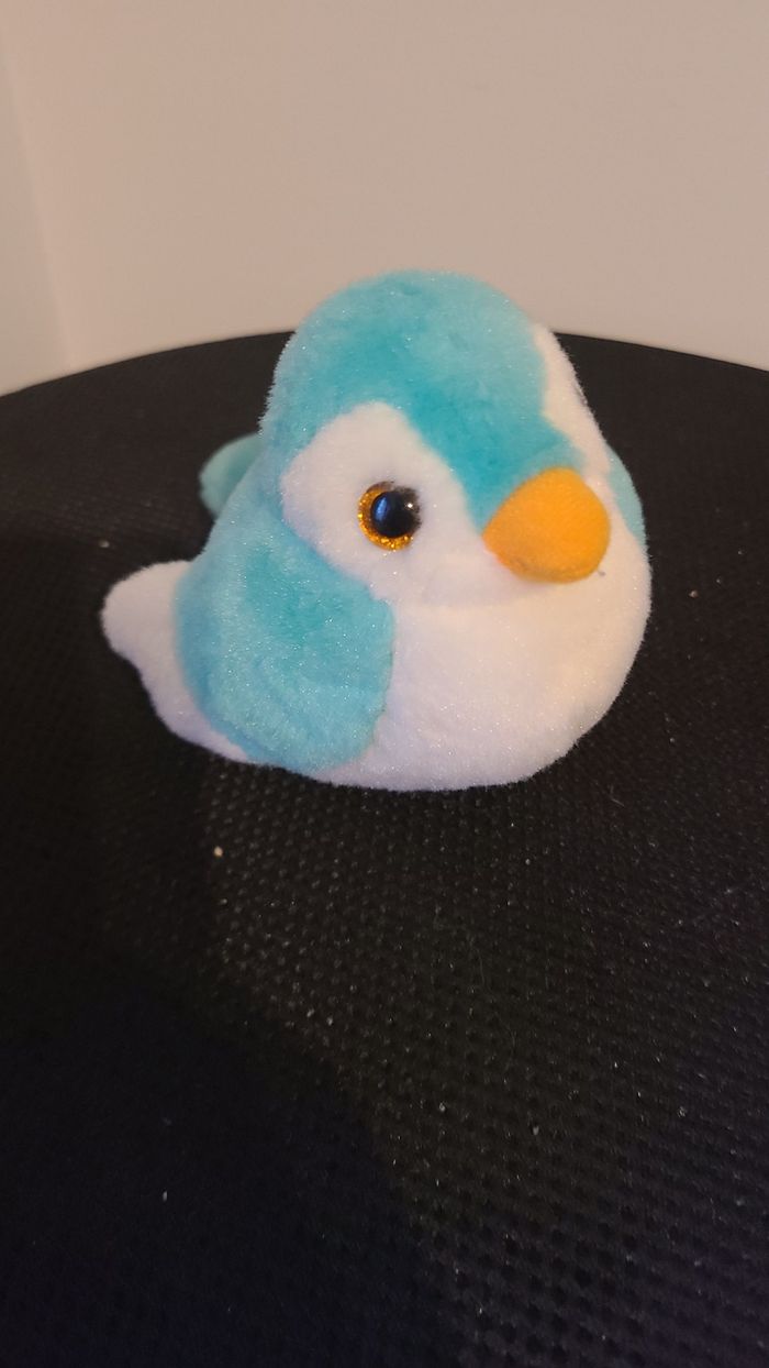 Oiseau birdies 14 cm - bleu turquoise - photo numéro 3