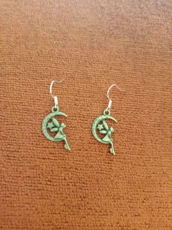 Boucles d'oreilles fée clochette
