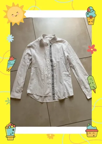 Chemise blanche grise Celio S