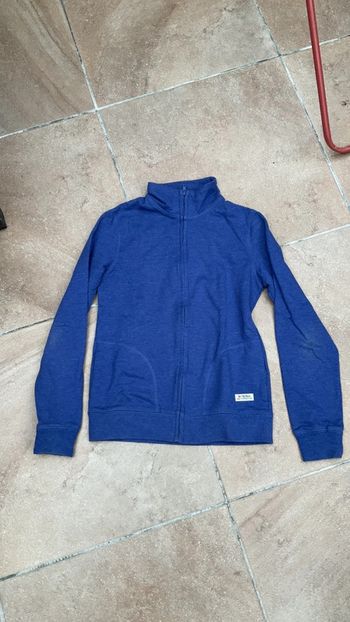 Gilet bleu/mauve T32/34 (n°41)