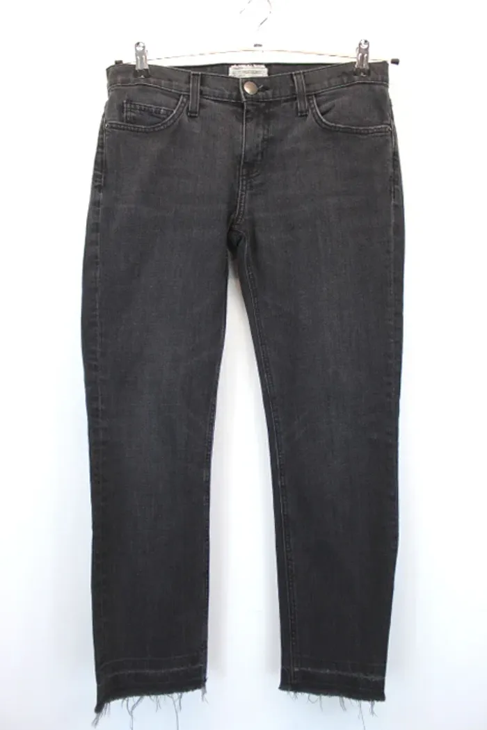 Jean Current/Elliott - Noir Délavé & Ourlets Effilochés