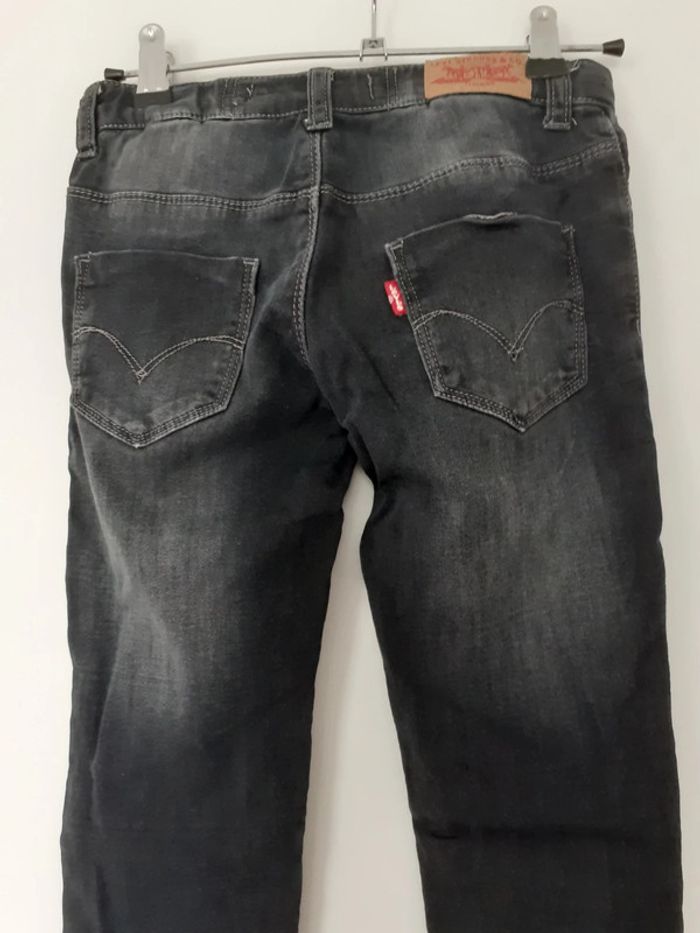 Jegging fille jean noir réglable 10 ans Levi's - photo numéro 4