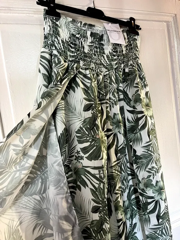 Pantalon fluide été fleurie taille unique - photo numéro 4