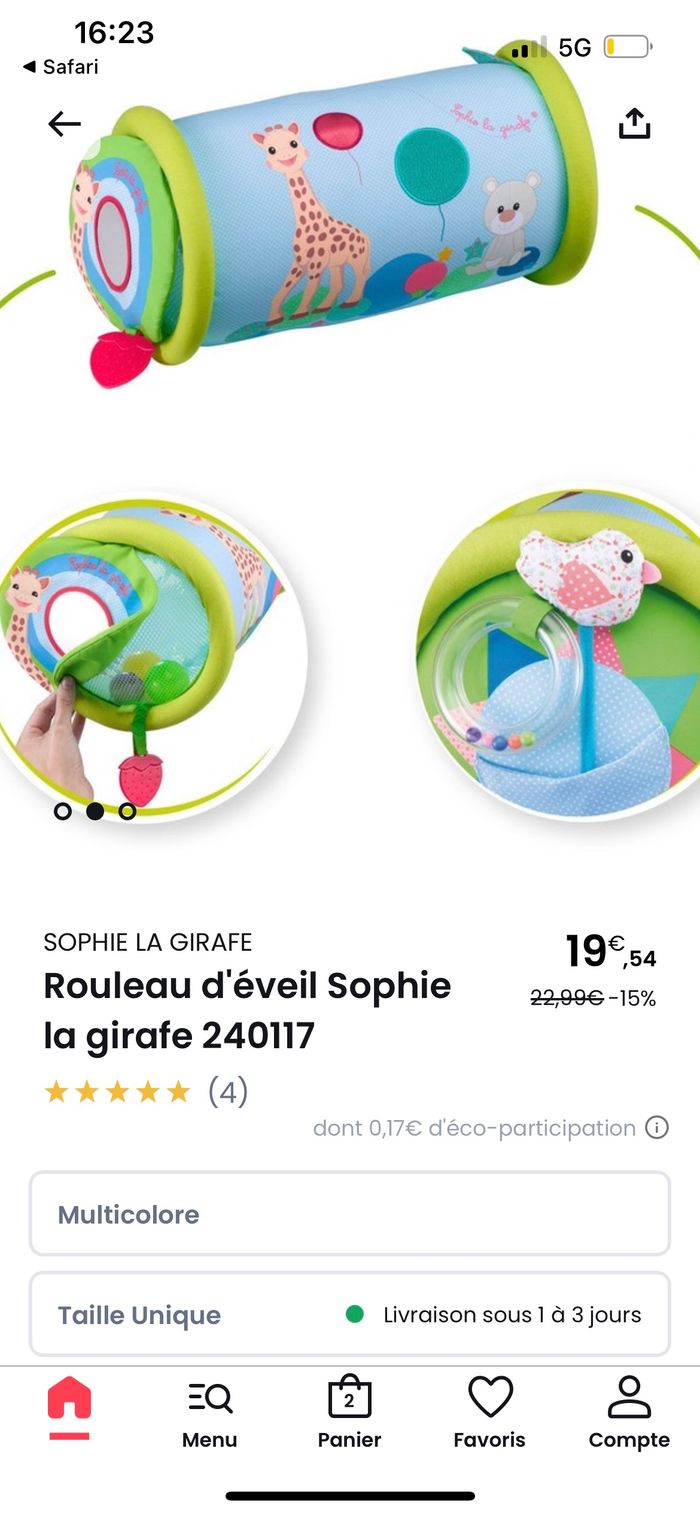 Lot sophie là girafe - photo numéro 5