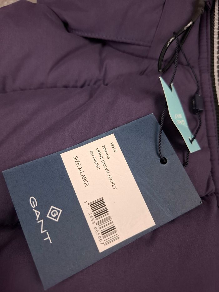Doudoune GANT violette avec capuche – Taille XL – Neuve - photo numéro 7