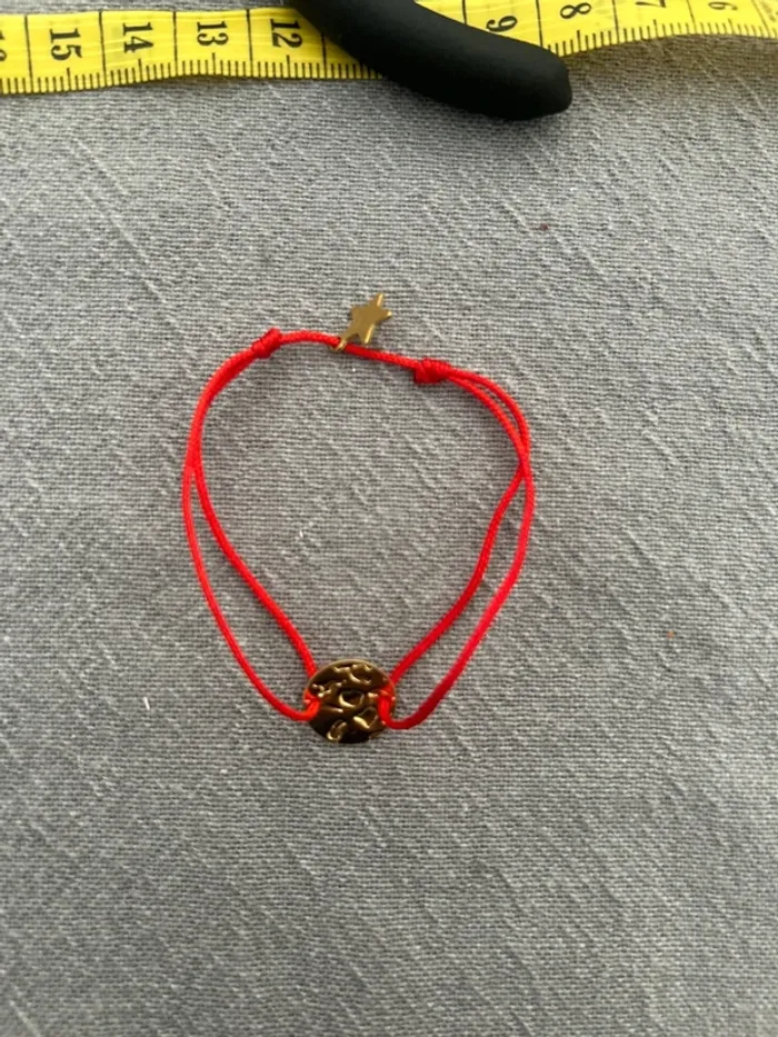 Bracelet cordon rouge - photo numéro 6