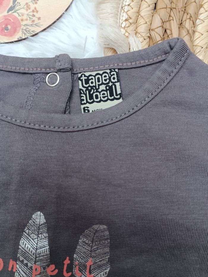 Tee shirt 6 mois tape a l'oeil - photo numéro 2