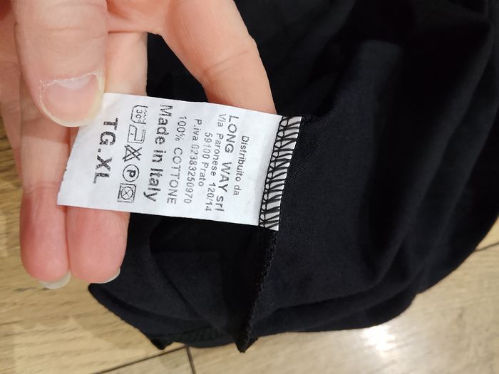 T-shirt noir manches courtes pour homme L Santiago - photo numéro 4