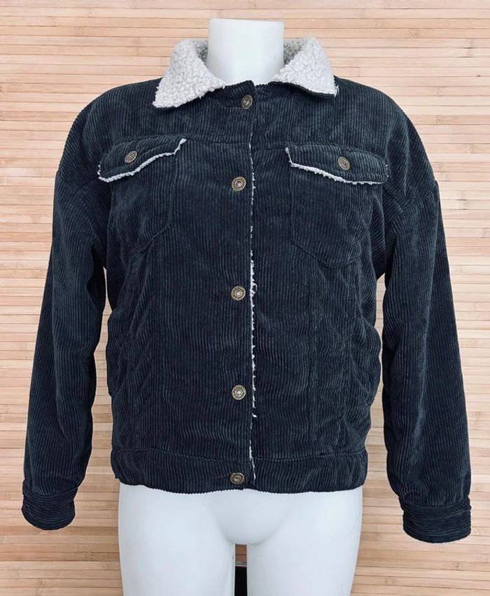 Jacket noir sherpa femme - photo numéro 3