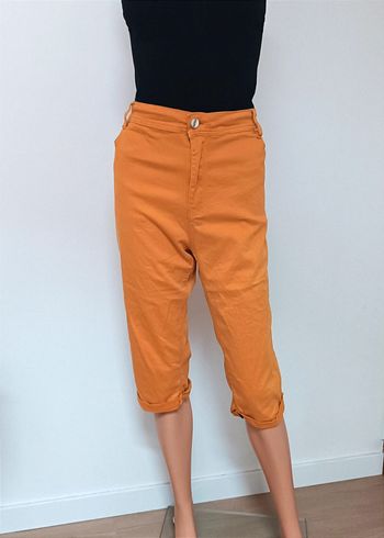 Pantacourt stretch moutarde 50