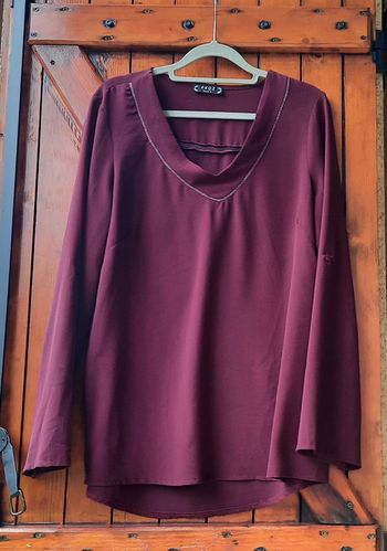 Blouse bordeaux Akoz, taille L