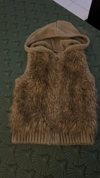 Gilet sans manche fourrure