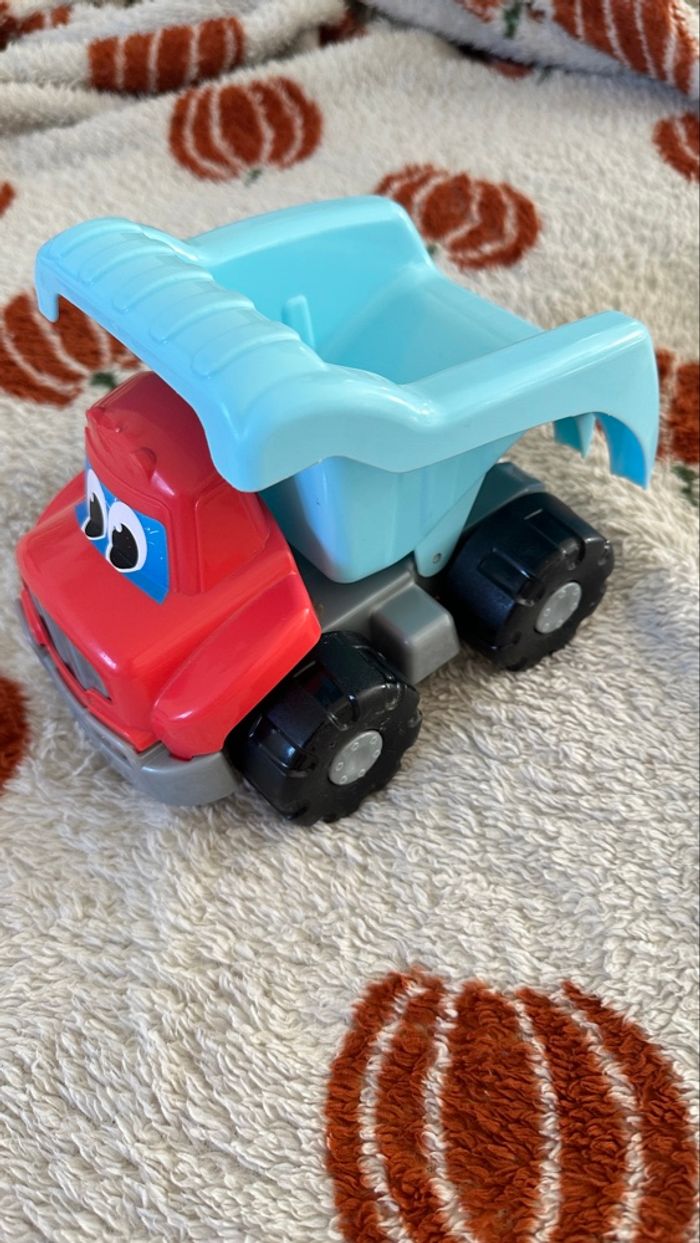 💜 Voiture camion benne bleu et rouge 💜 - photo numéro 2
