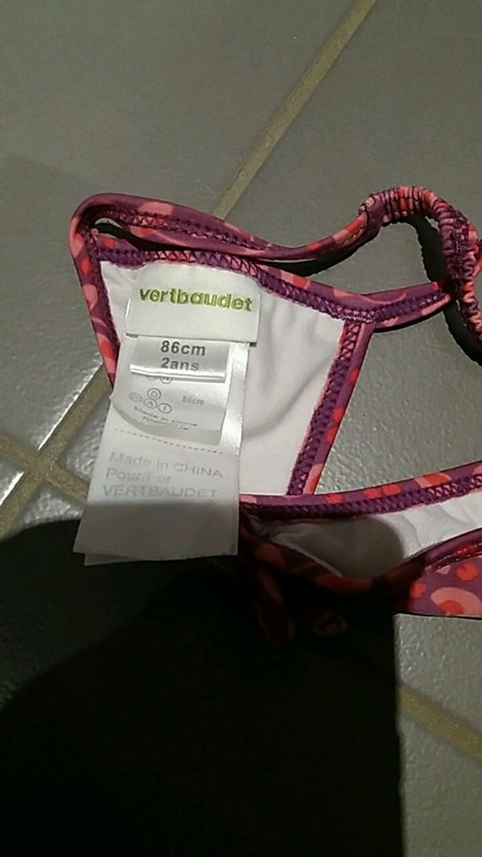 Maillot de bain fille 2 ans vertbaudet avec sac - photo numéro 4
