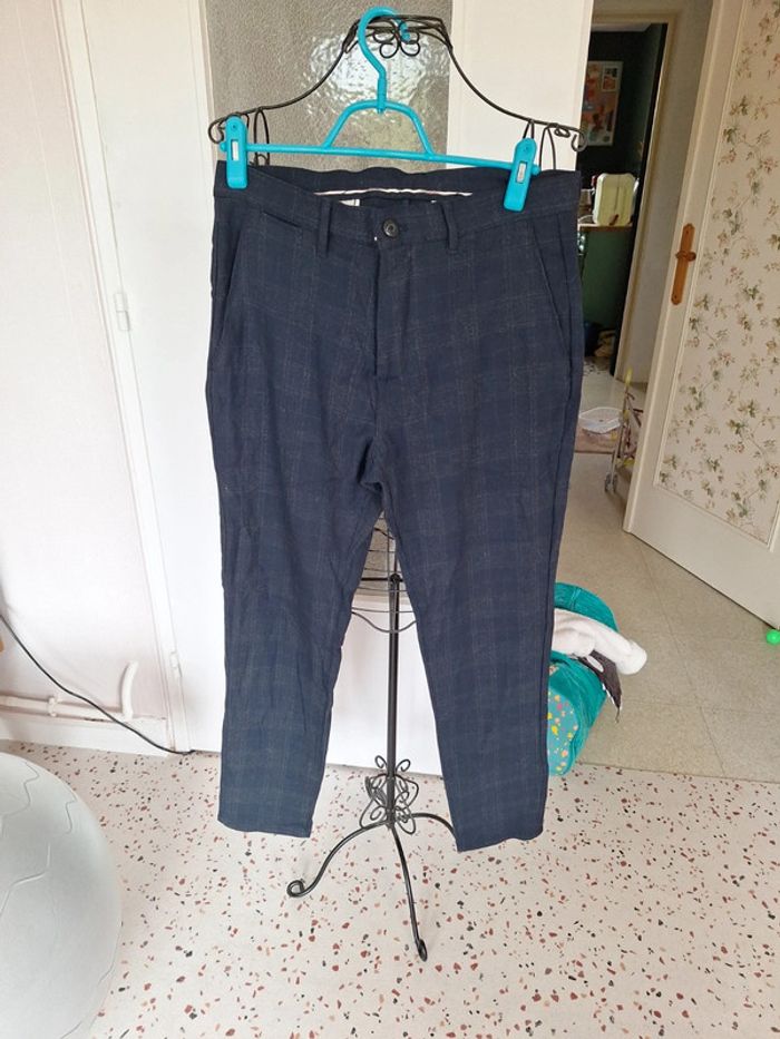 Pantalon à carreaux Zara Taille 40 👻 - photo numéro 1