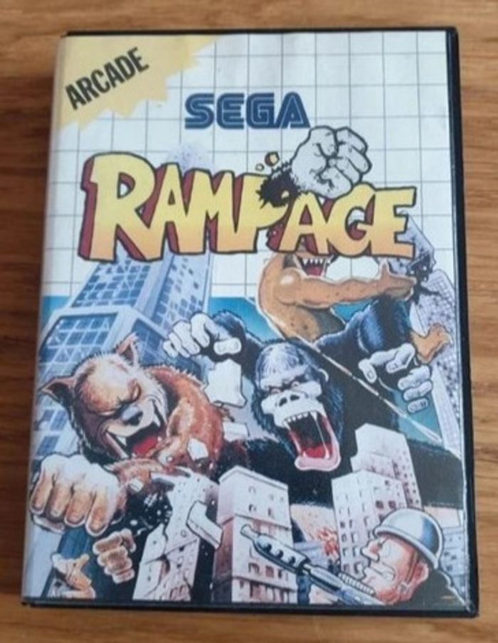 Jeu Rampage / jeu SEGA Master System / Midway - Activision / 1988 complet