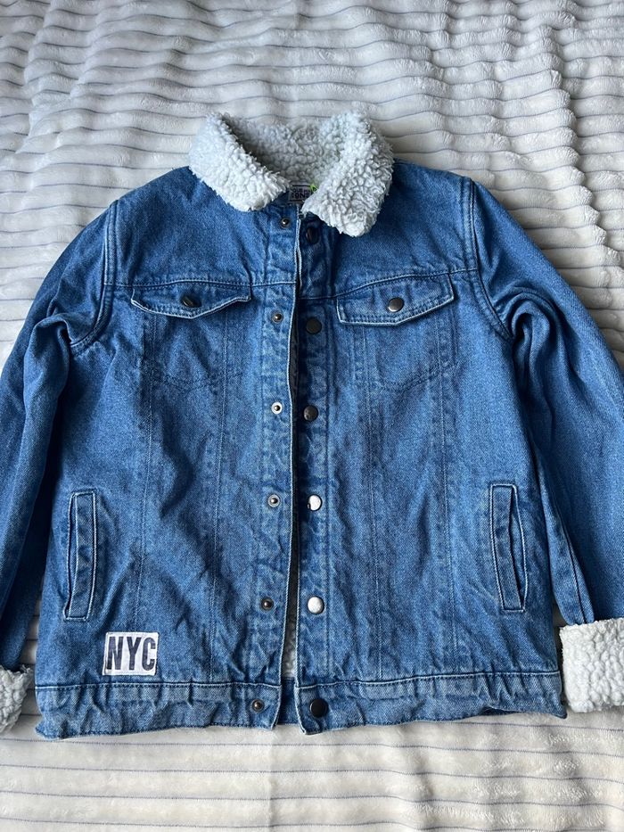 Veste en jean doublée fausse fourrure – La Fabrique des Garçons – Taille 12 ans