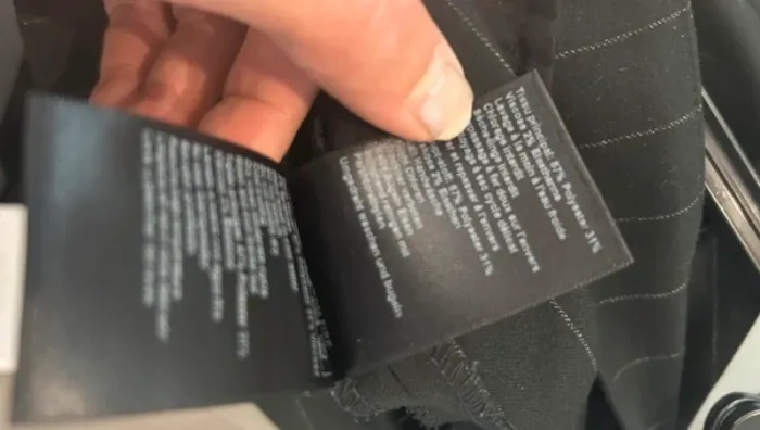 Bash pantalon marine à rayures blanc modèle bango taille 2/38 - photo numéro 10