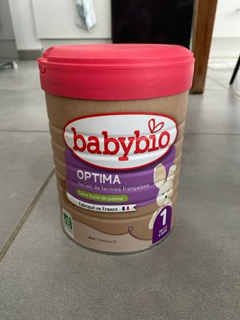 Lait infantile Babybio 0-6mois