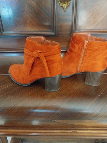 Bottines femme corail