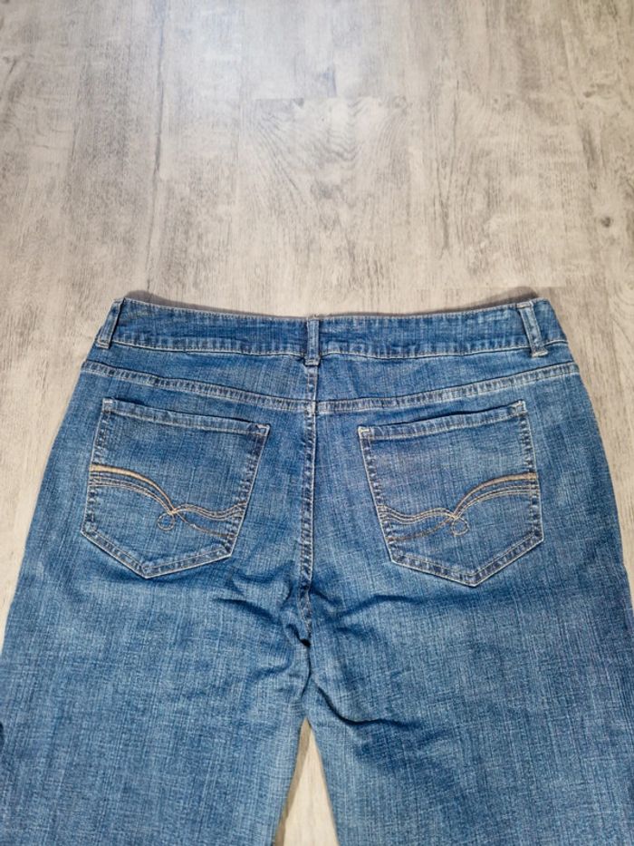 Jeans Riders By Lee Vintage Coupe Evasé Bleu Taille 2XL Femme - photo numéro 9