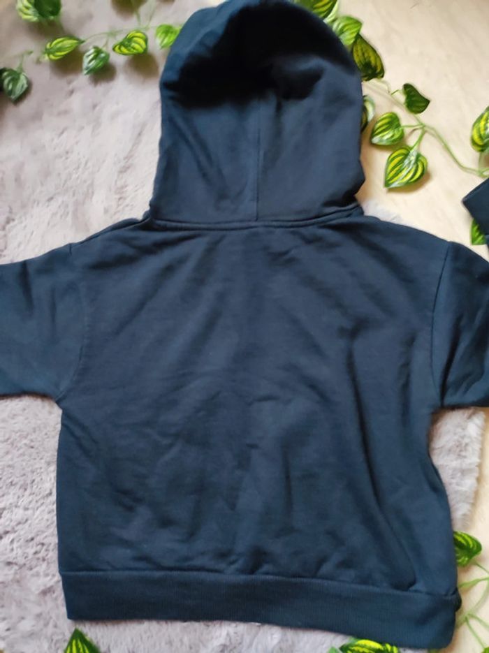 Sweat bleu et rose à capuche fille 8 ans - photo numéro 9