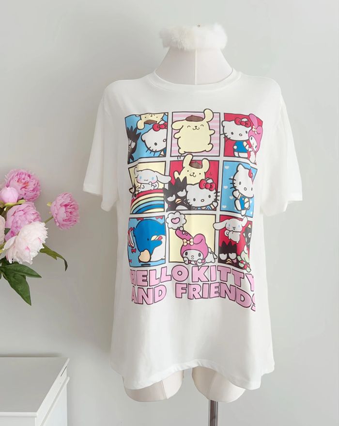Top T-shirt style Oversize Sanrio Family Hello Kitty Melody Cinnamoroll Pompompurin
