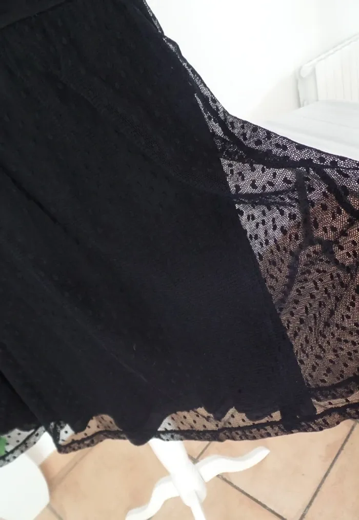 Robe noir_dentelle chic_Promod - photo numéro 6