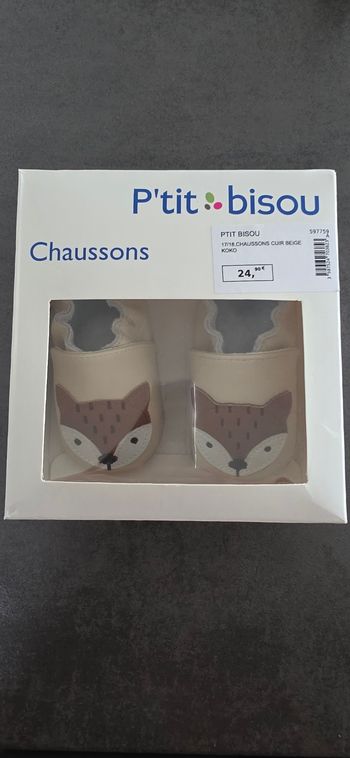 Chaussons cuir 