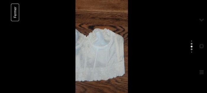 Magnifique Corset bustier  Déwé blanc fr 85C - photo numéro 13