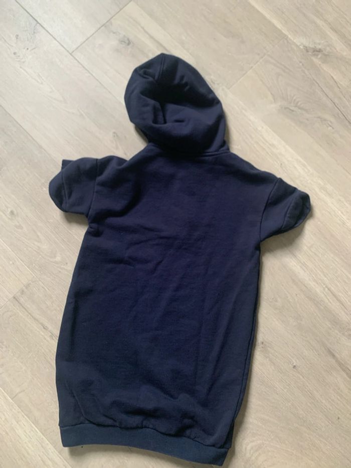 Robe marine à capuche en coton - IKKS - 8 ans - neuve sans étiquette - photo numéro 4