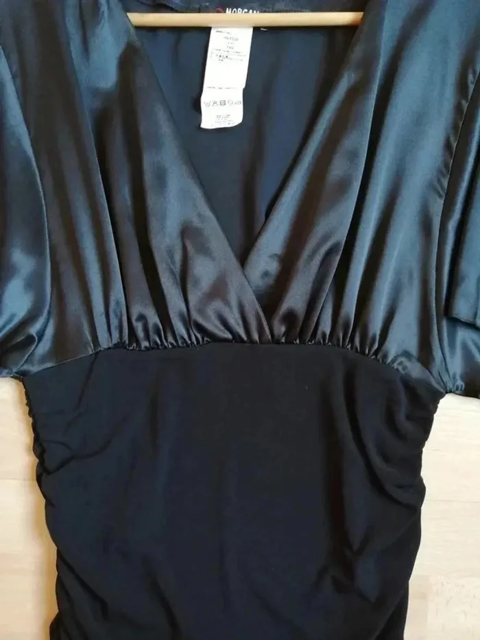 Haut noir satiné Morgan Taille 40 - photo numéro 2