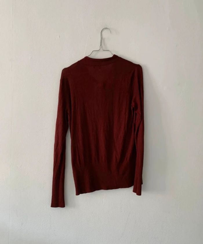 Blouse bordeau femme taille 38 - photo numéro 3