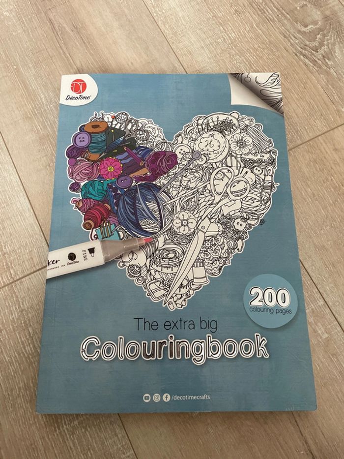 The extra big colouringbook Decotime
