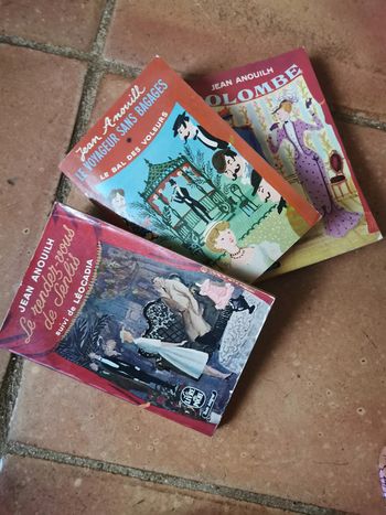 Jean Anouilh Théâtre lot de 3 livres de poche