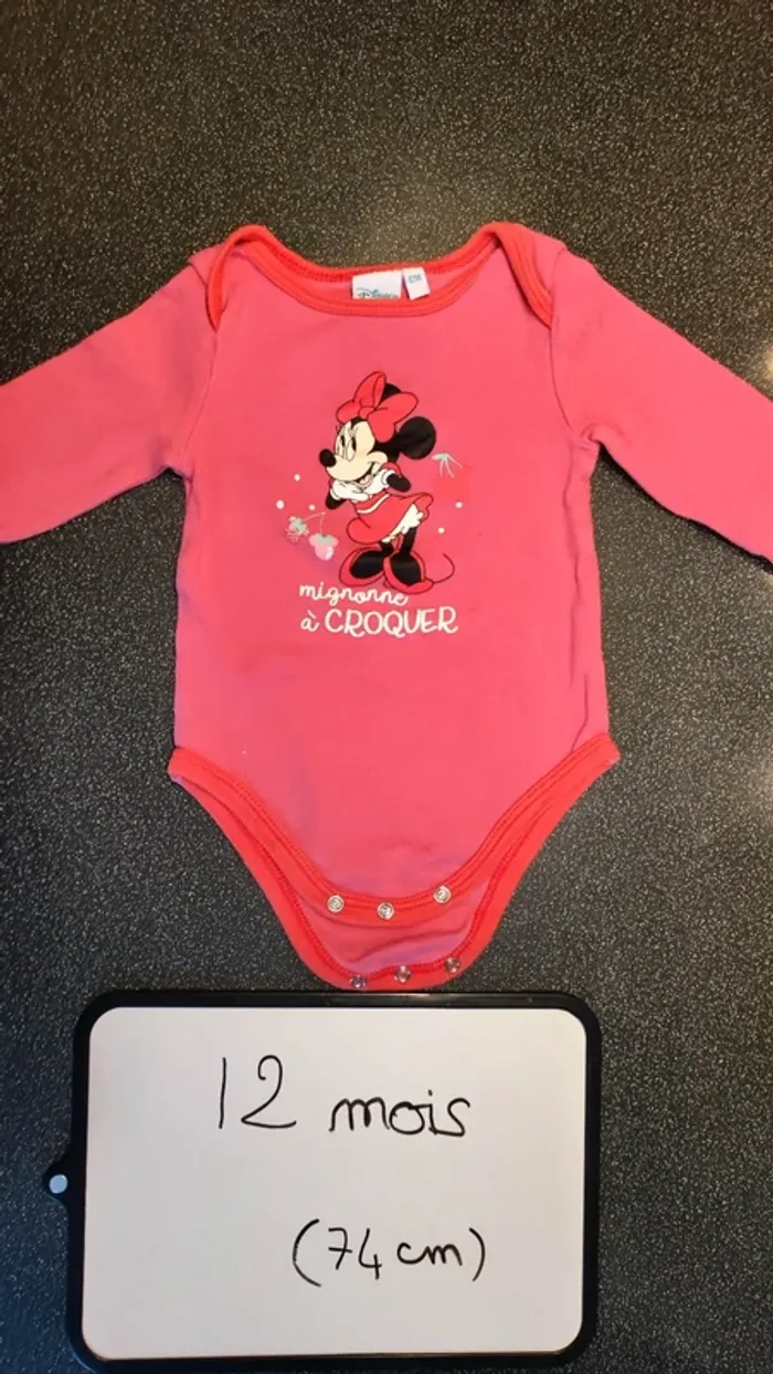 lot de 3 bodies taille 12 mois - photo numéro 2