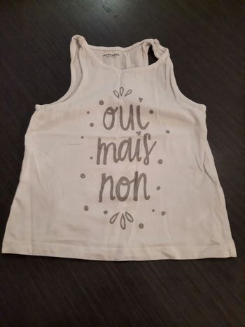 Débardeur blanc - Vertbaudet 5 ans