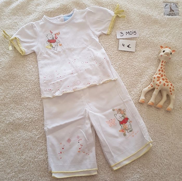 Ensemble 2 pièces fille Winnie l'Ourson 3 mois