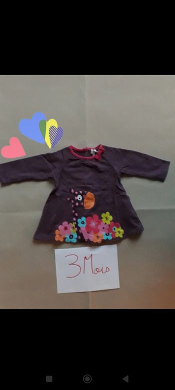 Robe/ tunique ML 3 mois