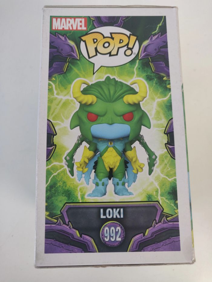 Funko Pop Loki Monster Hunter Mech Strike Marvel 992 boite abimé - photo numéro 4