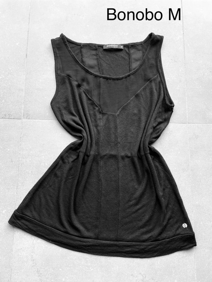 TEE shirt débardeur été semi transparent