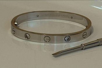 Bracelet plaqué  argenté 750