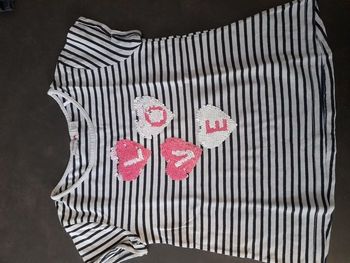 T-shirt manches courtes filles 5 ans