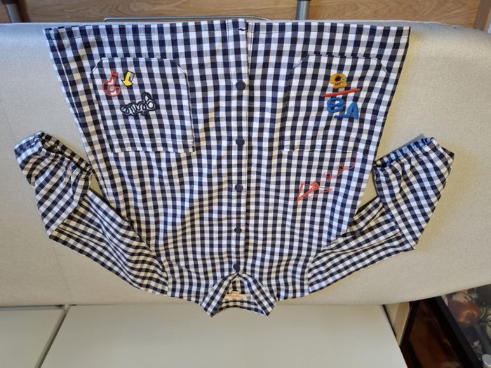 Jolie blouse/tablier d'écolier/de peinture mixte 2/3 ans DPAM comme neuve