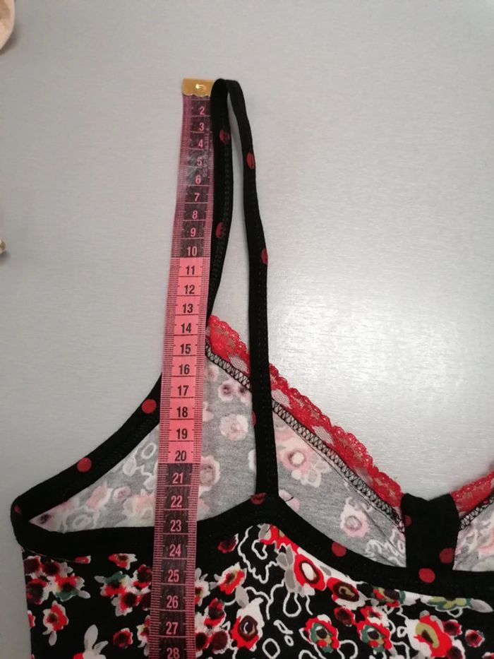 Robe été noir et rouge, fleurie et à pois, 38 - photo numéro 7