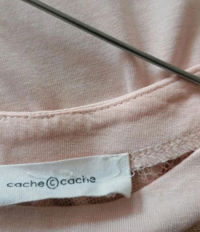 Tee-shirt épaules en dentelle Cache Cache taille M - photo numéro 7