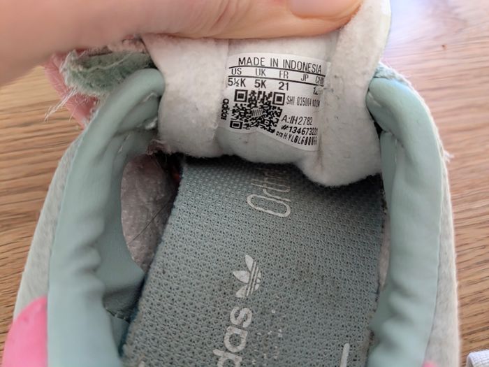 Basket Gazelle Turquoise Adidas - pointure 21 - photo numéro 5