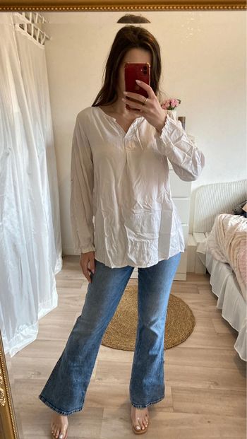 Blouse manches longues Blanc cassé