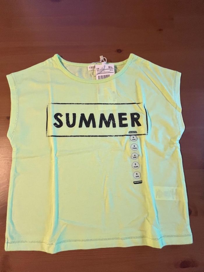 Neufs (non portés) lot Tee-shirts mc 8 ans fille - photo numéro 6