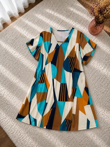 Robe kaléidoscope multicolore Femme taille 54 marque Boohoo 👜